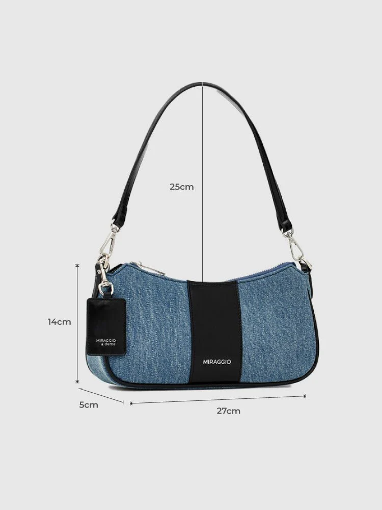 Bella Denim Shoulder Bag - Image 4
