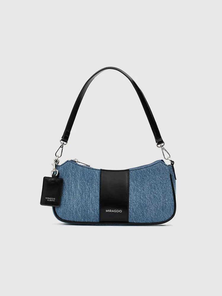 Bella Denim Shoulder Bag - Image 6