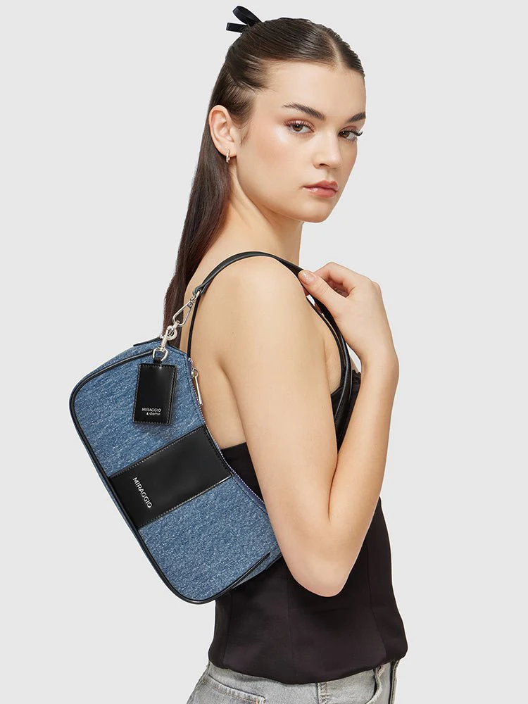 Bella Denim Shoulder Bag - Image 7