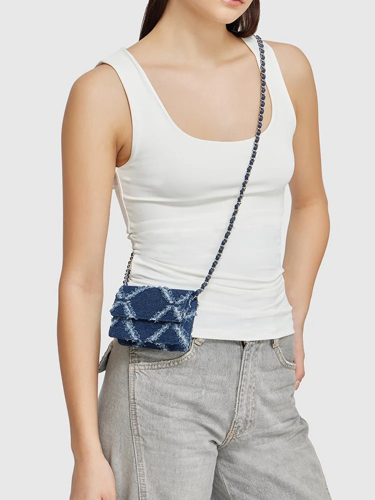 Camilla Denim Mini Bag - Image 7