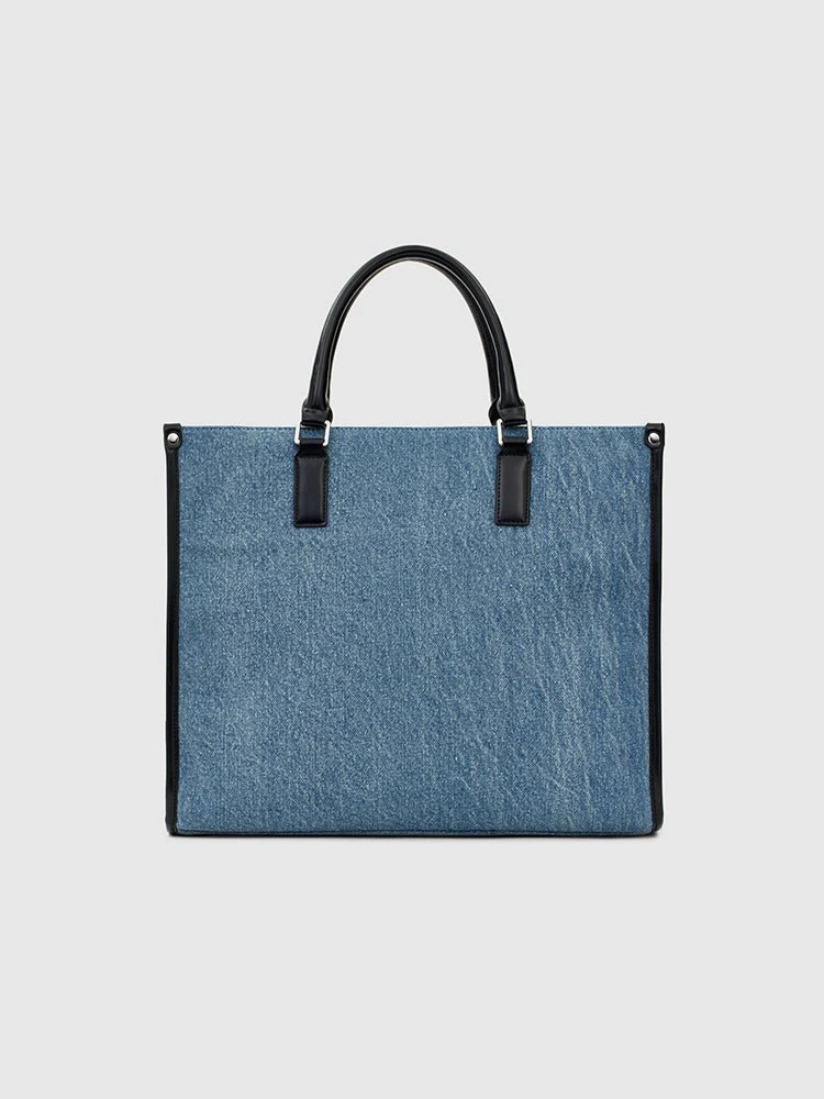 Denice Denim Tote Bag - Image 3