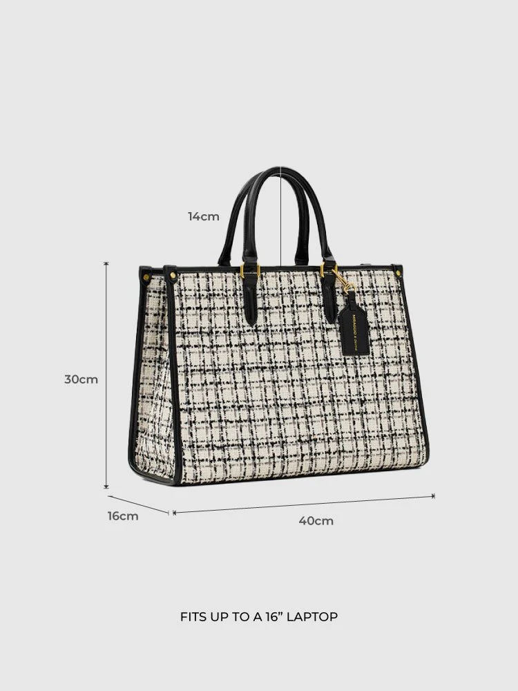 Denice Tweed Tote Bag - Image 4