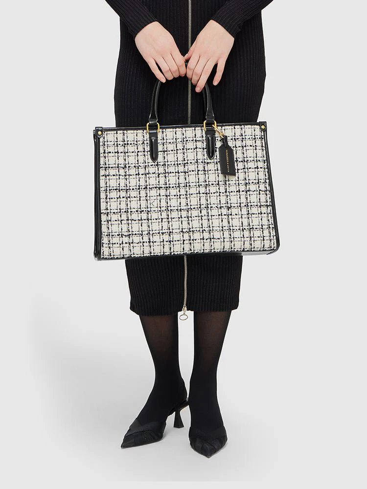 Denice Tweed Tote Bag - Image 8
