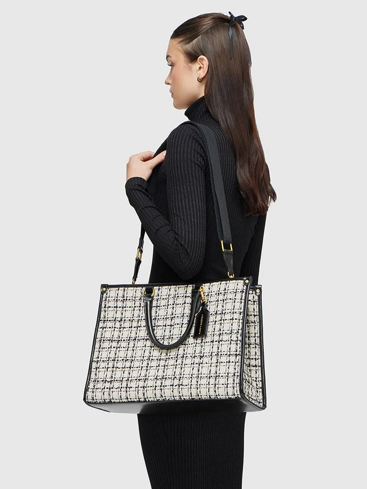 Denice Tweed Tote Bag - Image 9