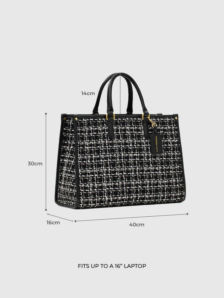 Denice Tweed Tote Bag - Image 4