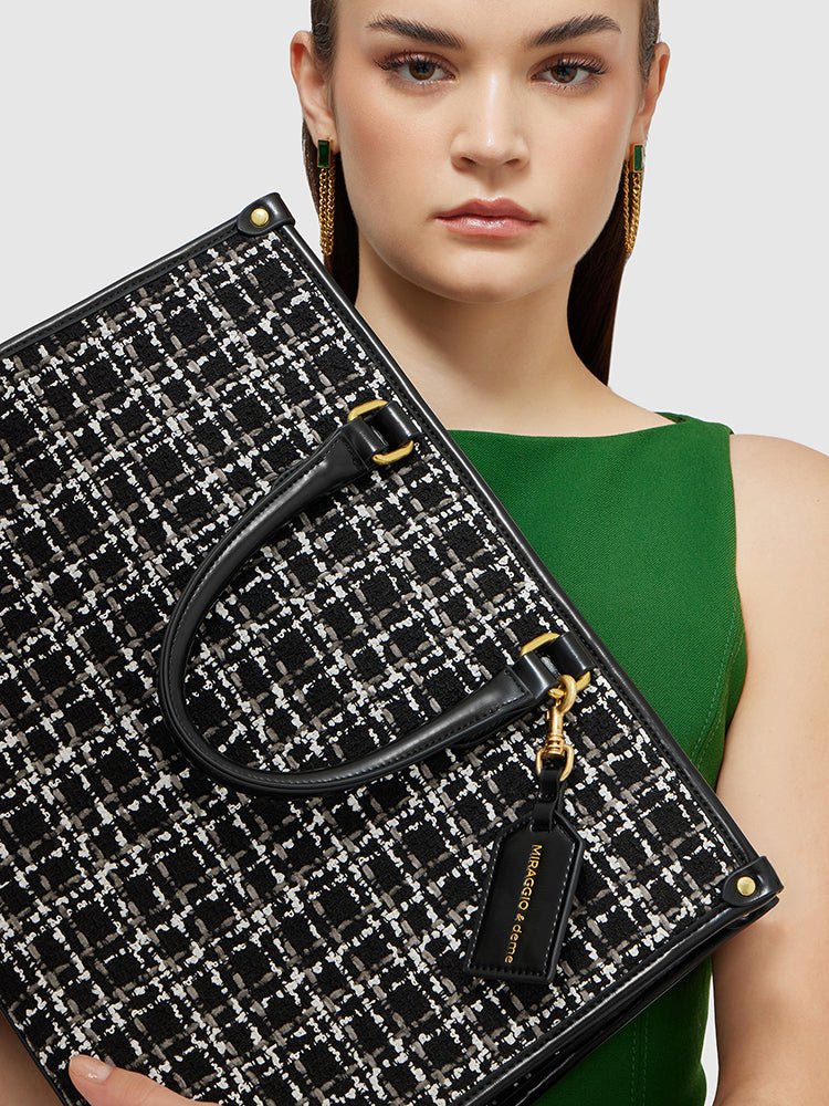 Denice Tweed Tote Bag - Image 8