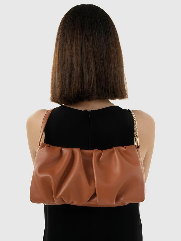 Irene Soft Gathered Shoulder Bag - Image 6